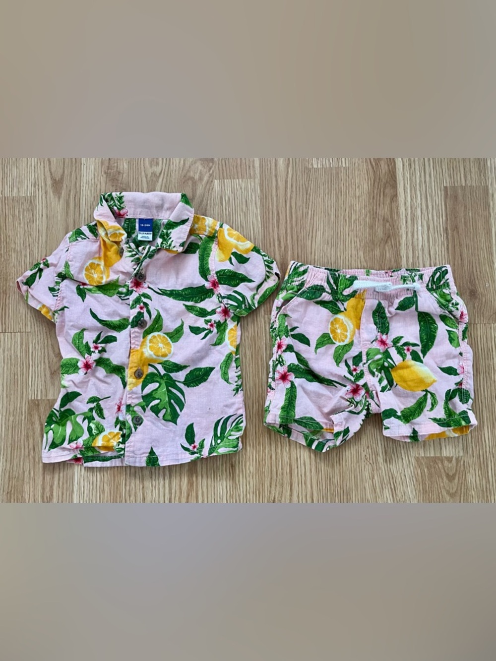 🍋Old Navy | Linen-Blend Set